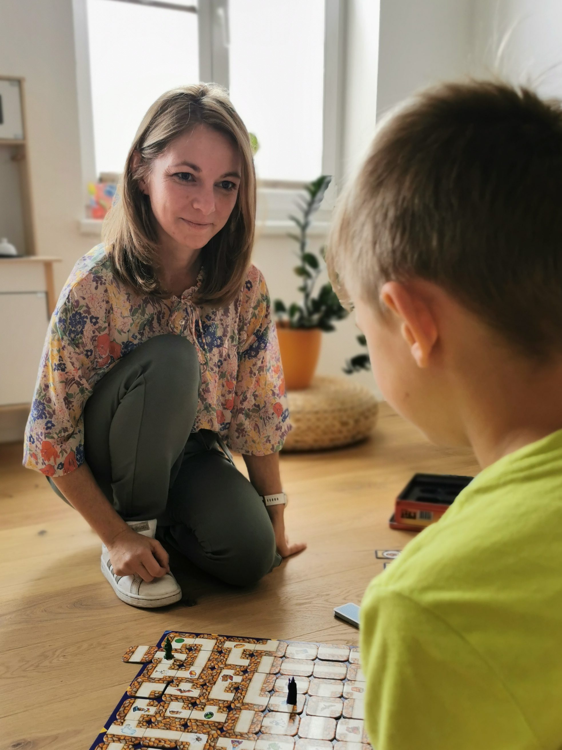 Andrea bei der personenzentrierten Spielpsychotherapie